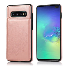 Load image into Gallery viewer, Double Buckle Mandala Pattern PU+TPU Protective Case with Card Slots &amp; Holder &amp; Photo Frame, For Samsung Galaxy Note20, For Samsung Galaxy S9, For Samsung Galaxy S9 Plus, For Samsung Galaxy S10, For Samsung Galaxy S10 Plus, For Samsung Galaxy S20      ...