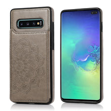 Load image into Gallery viewer, Double Buckle Mandala Pattern PU+TPU Protective Case with Card Slots &amp; Holder &amp; Photo Frame, For Samsung Galaxy Note20, For Samsung Galaxy S9, For Samsung Galaxy S9 Plus, For Samsung Galaxy S10, For Samsung Galaxy S10 Plus, For Samsung Galaxy S20      ...