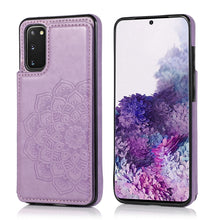 Load image into Gallery viewer, Double Buckle Mandala Pattern PU+TPU Protective Case with Card Slots &amp; Holder &amp; Photo Frame, For Samsung Galaxy Note20, For Samsung Galaxy S9, For Samsung Galaxy S9 Plus, For Samsung Galaxy S10, For Samsung Galaxy S10 Plus, For Samsung Galaxy S20      ...