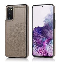 Load image into Gallery viewer, Double Buckle Mandala Pattern PU+TPU Protective Case with Card Slots &amp; Holder &amp; Photo Frame, For Samsung Galaxy Note20, For Samsung Galaxy S9, For Samsung Galaxy S9 Plus, For Samsung Galaxy S10, For Samsung Galaxy S10 Plus, For Samsung Galaxy S20      ...