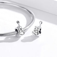 Load image into Gallery viewer, S925 Sterling Silver Simple Guitar Beads DIY Bracelet Necklace Accessories, Guitar