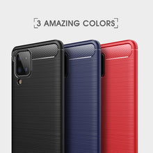 Load image into Gallery viewer, Brushed Texture Carbon Fiber TPU Case, For Samsung Galaxy A12