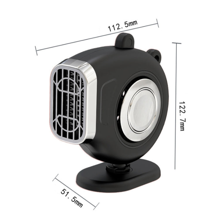 Portable Car Dashboard Electric Heater Winter Defroster, 12V, 24V