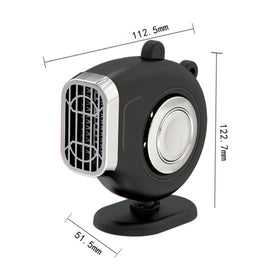 Portable Car Dashboard Electric Heater Winter Defroster, 12V, 24V