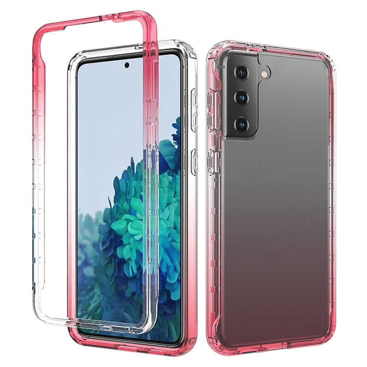 Shockproof  High Transparency Two-color Gradual Change PC+TPU Candy Colors Protective Case, For Samsung Galaxy S21+ 5G, For Samsung Galaxy S21 Ultra 5G
