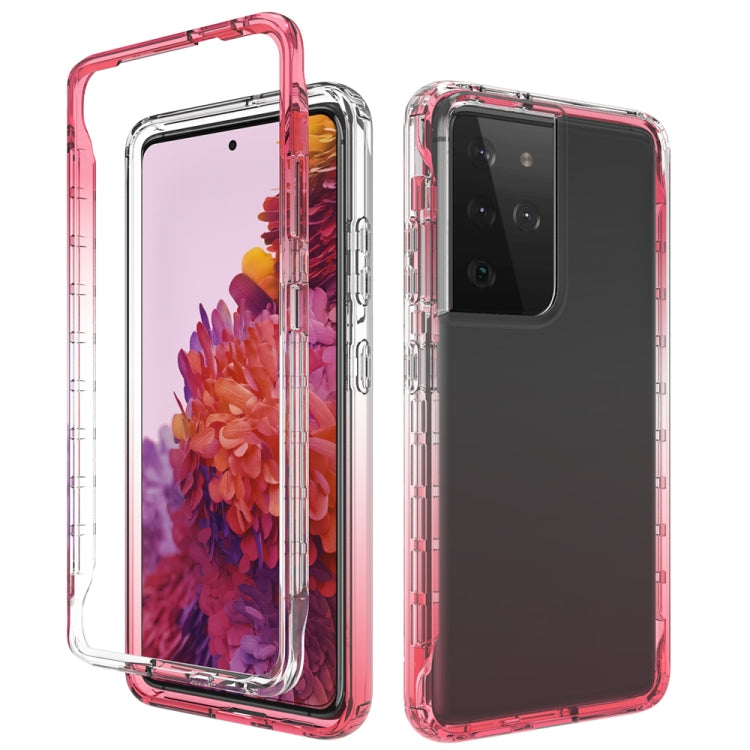 Shockproof  High Transparency Two-color Gradual Change PC+TPU Candy Colors Protective Case, For Samsung Galaxy S21+ 5G, For Samsung Galaxy S21 Ultra 5G