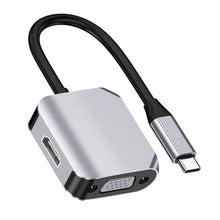 Load image into Gallery viewer, HW-6002 2 In 1 Type-C / USB-C to HDMI + VGA Adapter Converter, HW-6002