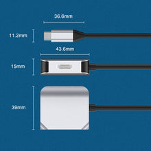 Load image into Gallery viewer, HW-6002 2 In 1 Type-C / USB-C to HDMI + VGA Adapter Converter, HW-6002