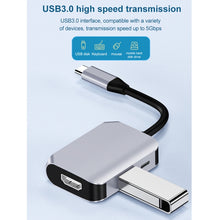 Load image into Gallery viewer, HW-6003 3 In 1 Type-C / USB-C to HDMI + PD + USB 3.0 Docking Station Adapter Converter, HW-6003