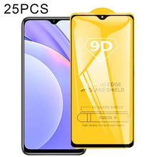 Load image into Gallery viewer, 25 PCS 9D Full Glue Full Screen Tempered Glass Film, For Xiaomi Redmi Note 9 4G (25 PCS), For Xiaomi Redmi Note 9 5G (25 PCS), For Xiaomi Redmi Note 9 Pro 5G (25 PCS)