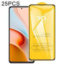 Load image into Gallery viewer, 25 PCS 9D Full Glue Full Screen Tempered Glass Film, For Xiaomi Redmi Note 9 4G (25 PCS), For Xiaomi Redmi Note 9 5G (25 PCS), For Xiaomi Redmi Note 9 Pro 5G (25 PCS)