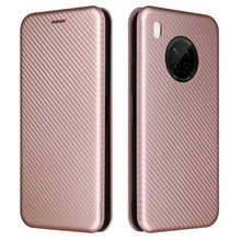 Load image into Gallery viewer, Carbon Fiber Texture Magnetic Horizontal Flip TPU + PC + PU Leather Case with Card Slot, For Huawei Y9a, For Huawei nova 8 SE, For Huawei Honor 10X Lite, For Samsung Galaxy A12 / M12, For Samsung Galaxy A32 5G, For Samsung Galaxy S30                   ...