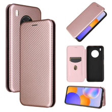 Load image into Gallery viewer, Carbon Fiber Texture Magnetic Horizontal Flip TPU + PC + PU Leather Case with Card Slot, For Huawei Y9a, For Huawei nova 8 SE, For Huawei Honor 10X Lite, For Samsung Galaxy A12 / M12, For Samsung Galaxy A32 5G, For Samsung Galaxy S30                   ...