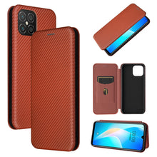 Load image into Gallery viewer, Carbon Fiber Texture Magnetic Horizontal Flip TPU + PC + PU Leather Case with Card Slot, For Huawei Y9a, For Huawei nova 8 SE, For Huawei Honor 10X Lite, For Samsung Galaxy A12 / M12, For Samsung Galaxy A32 5G, For Samsung Galaxy S30                   ...
