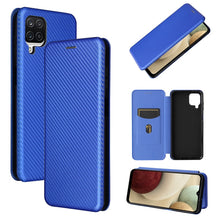 Load image into Gallery viewer, Carbon Fiber Texture Magnetic Horizontal Flip TPU + PC + PU Leather Case with Card Slot, For Huawei Y9a, For Huawei nova 8 SE, For Huawei Honor 10X Lite, For Samsung Galaxy A12 / M12, For Samsung Galaxy A32 5G, For Samsung Galaxy S30                   ...