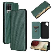 Load image into Gallery viewer, Carbon Fiber Texture Magnetic Horizontal Flip TPU + PC + PU Leather Case with Card Slot, For Huawei Y9a, For Huawei nova 8 SE, For Huawei Honor 10X Lite, For Samsung Galaxy A12 / M12, For Samsung Galaxy A32 5G, For Samsung Galaxy S30                   ...