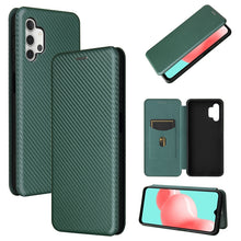 Load image into Gallery viewer, Carbon Fiber Texture Magnetic Horizontal Flip TPU + PC + PU Leather Case with Card Slot, For Huawei Y9a, For Huawei nova 8 SE, For Huawei Honor 10X Lite, For Samsung Galaxy A12 / M12, For Samsung Galaxy A32 5G, For Samsung Galaxy S30                   ...