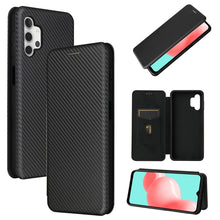 Load image into Gallery viewer, Carbon Fiber Texture Magnetic Horizontal Flip TPU + PC + PU Leather Case with Card Slot, For Huawei Y9a, For Huawei nova 8 SE, For Huawei Honor 10X Lite, For Samsung Galaxy A12 / M12, For Samsung Galaxy A32 5G, For Samsung Galaxy S30                   ...