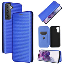 Load image into Gallery viewer, Carbon Fiber Texture Magnetic Horizontal Flip TPU + PC + PU Leather Case with Card Slot, For Huawei Y9a, For Huawei nova 8 SE, For Huawei Honor 10X Lite, For Samsung Galaxy A12 / M12, For Samsung Galaxy A32 5G, For Samsung Galaxy S30                   ...