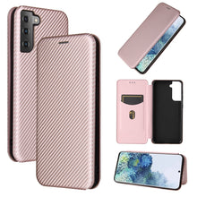 Load image into Gallery viewer, Carbon Fiber Texture Magnetic Horizontal Flip TPU + PC + PU Leather Case with Card Slot, For Huawei Y9a, For Huawei nova 8 SE, For Huawei Honor 10X Lite, For Samsung Galaxy A12 / M12, For Samsung Galaxy A32 5G, For Samsung Galaxy S30                   ...