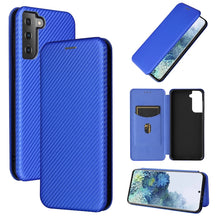 Load image into Gallery viewer, Carbon Fiber Texture Magnetic Horizontal Flip TPU + PC + PU Leather Case with Card Slot, For Huawei Y9a, For Huawei nova 8 SE, For Huawei Honor 10X Lite, For Samsung Galaxy A12 / M12, For Samsung Galaxy A32 5G, For Samsung Galaxy S30                   ...