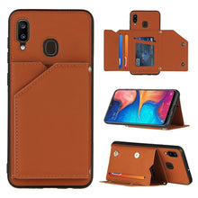 Load image into Gallery viewer, Skin Feel PU + TPU + PC Back Cover Shockproof Case with Card Slots &amp; Holder &amp; Photo Frame, For Samsung Galaxy A20 &amp; A30, For Samsung Galaxy A31, For Samsung Galaxy A51, For Samsung Galaxy M51, For Samsung Galaxy M80s &amp; A91, For Samsung Galaxy S20+