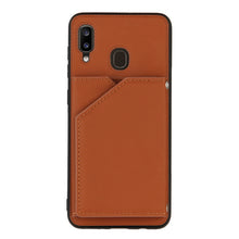 Load image into Gallery viewer, Skin Feel PU + TPU + PC Back Cover Shockproof Case with Card Slots &amp; Holder &amp; Photo Frame, For Samsung Galaxy A20 &amp; A30, For Samsung Galaxy A31, For Samsung Galaxy A51, For Samsung Galaxy M51, For Samsung Galaxy M80s &amp; A91, For Samsung Galaxy S20+