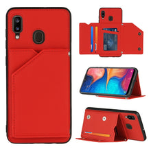 Load image into Gallery viewer, Skin Feel PU + TPU + PC Back Cover Shockproof Case with Card Slots &amp; Holder &amp; Photo Frame, For Samsung Galaxy A20 &amp; A30, For Samsung Galaxy A31, For Samsung Galaxy A51, For Samsung Galaxy M51, For Samsung Galaxy M80s &amp; A91, For Samsung Galaxy S20+