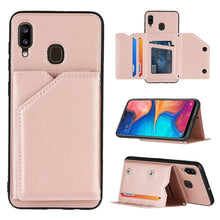 Load image into Gallery viewer, Skin Feel PU + TPU + PC Back Cover Shockproof Case with Card Slots &amp; Holder &amp; Photo Frame, For Samsung Galaxy A20 &amp; A30, For Samsung Galaxy A31, For Samsung Galaxy A51, For Samsung Galaxy M51, For Samsung Galaxy M80s &amp; A91, For Samsung Galaxy S20+