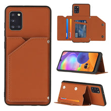 Load image into Gallery viewer, Skin Feel PU + TPU + PC Back Cover Shockproof Case with Card Slots &amp; Holder &amp; Photo Frame, For Samsung Galaxy A20 &amp; A30, For Samsung Galaxy A31, For Samsung Galaxy A51, For Samsung Galaxy M51, For Samsung Galaxy M80s &amp; A91, For Samsung Galaxy S20+