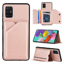 Load image into Gallery viewer, Skin Feel PU + TPU + PC Back Cover Shockproof Case with Card Slots &amp; Holder &amp; Photo Frame, For Samsung Galaxy A20 &amp; A30, For Samsung Galaxy A31, For Samsung Galaxy A51, For Samsung Galaxy M51, For Samsung Galaxy M80s &amp; A91, For Samsung Galaxy S20+