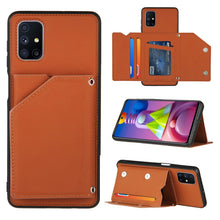 Load image into Gallery viewer, Skin Feel PU + TPU + PC Back Cover Shockproof Case with Card Slots &amp; Holder &amp; Photo Frame, For Samsung Galaxy A20 &amp; A30, For Samsung Galaxy A31, For Samsung Galaxy A51, For Samsung Galaxy M51, For Samsung Galaxy M80s &amp; A91, For Samsung Galaxy S20+
