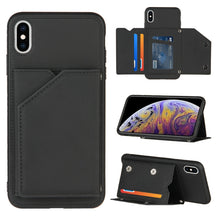 Load image into Gallery viewer, Skin Feel PU + TPU + PC Back Cover Shockproof Case with Card Slots &amp; Holder &amp; Photo Frame, For iPhone X / XS, For iPhone XR, For iPhone XS Max, For iPhone 11 Pro, For iPhone 11, For iPhone 11 Pro Max, For iPhone 12 mini, For iPhone 12 / 12 Pro         ...