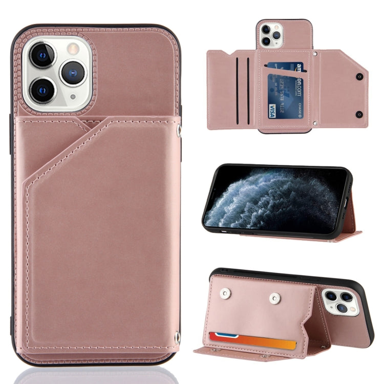 Skin Feel PU + TPU + PC Back Cover Shockproof Case with Card Slots & Holder & Photo Frame, For iPhone X / XS, For iPhone XR, For iPhone XS Max, For iPhone 11 Pro, For iPhone 11, For iPhone 11 Pro Max, For iPhone 12 mini, For iPhone 12 / 12 Pro         ...