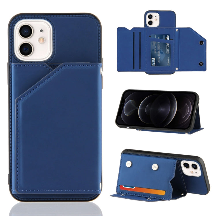 Skin Feel PU + TPU + PC Back Cover Shockproof Case with Card Slots & Holder & Photo Frame, For iPhone X / XS, For iPhone XR, For iPhone XS Max, For iPhone 11 Pro, For iPhone 11, For iPhone 11 Pro Max, For iPhone 12 mini, For iPhone 12 / 12 Pro         ...