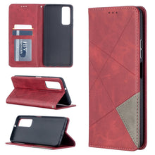 Load image into Gallery viewer, Prismatic Invisible Magnetic Horizontal Flip Leather Case with Holder &amp; Card Slots &amp; Photo Frame, For Huawei P smart 2021 / Y7a, For Samsung Galaxy A12