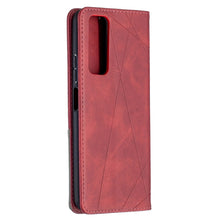 Load image into Gallery viewer, Prismatic Invisible Magnetic Horizontal Flip Leather Case with Holder &amp; Card Slots &amp; Photo Frame, For Huawei P smart 2021 / Y7a, For Samsung Galaxy A12