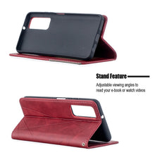 Load image into Gallery viewer, Prismatic Invisible Magnetic Horizontal Flip Leather Case with Holder &amp; Card Slots &amp; Photo Frame, For Huawei P smart 2021 / Y7a, For Samsung Galaxy A12