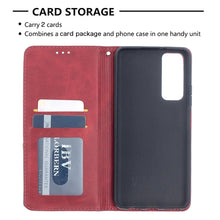 Load image into Gallery viewer, Prismatic Invisible Magnetic Horizontal Flip Leather Case with Holder &amp; Card Slots &amp; Photo Frame, For Huawei P smart 2021 / Y7a, For Samsung Galaxy A12