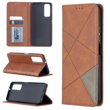 Load image into Gallery viewer, Prismatic Invisible Magnetic Horizontal Flip Leather Case with Holder &amp; Card Slots &amp; Photo Frame, For Huawei P smart 2021 / Y7a, For Samsung Galaxy A12