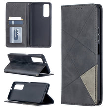 Load image into Gallery viewer, Prismatic Invisible Magnetic Horizontal Flip Leather Case with Holder &amp; Card Slots &amp; Photo Frame, For Huawei P smart 2021 / Y7a, For Samsung Galaxy A12