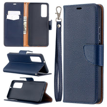Load image into Gallery viewer, Litchi Texture Pure Color Horizontal Flip PU Leather Case with Holder &amp; Card Slots &amp; Wallet &amp; Lanyard, For Huawei P smart 2021 / Y7a, For Samsung Galaxy A12
