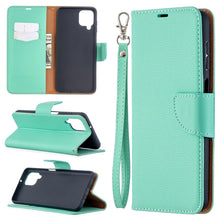Load image into Gallery viewer, Litchi Texture Pure Color Horizontal Flip PU Leather Case with Holder &amp; Card Slots &amp; Wallet &amp; Lanyard, For Huawei P smart 2021 / Y7a, For Samsung Galaxy A12