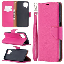 Load image into Gallery viewer, Litchi Texture Pure Color Horizontal Flip PU Leather Case with Holder &amp; Card Slots &amp; Wallet &amp; Lanyard, For Huawei P smart 2021 / Y7a, For Samsung Galaxy A12