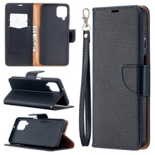 Load image into Gallery viewer, Litchi Texture Pure Color Horizontal Flip PU Leather Case with Holder &amp; Card Slots &amp; Wallet &amp; Lanyard, For Huawei P smart 2021 / Y7a, For Samsung Galaxy A12