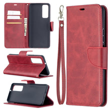 Load image into Gallery viewer, Retro Lambskin Texture Pure Color Horizontal Flip PU Leather Case with Holder &amp; Card Slots &amp; Wallet &amp; Lanyard, For Huawei P smart 2021 / Y7a, For Samsung Galaxy A12