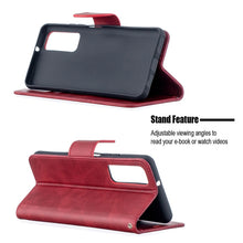 Load image into Gallery viewer, Retro Lambskin Texture Pure Color Horizontal Flip PU Leather Case with Holder &amp; Card Slots &amp; Wallet &amp; Lanyard, For Huawei P smart 2021 / Y7a, For Samsung Galaxy A12