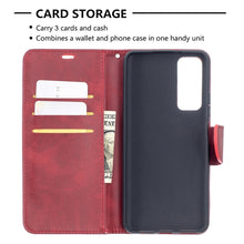 Load image into Gallery viewer, Retro Lambskin Texture Pure Color Horizontal Flip PU Leather Case with Holder &amp; Card Slots &amp; Wallet &amp; Lanyard, For Huawei P smart 2021 / Y7a, For Samsung Galaxy A12