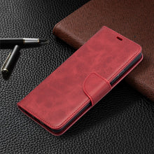 Load image into Gallery viewer, Retro Lambskin Texture Pure Color Horizontal Flip PU Leather Case with Holder &amp; Card Slots &amp; Wallet &amp; Lanyard, For Huawei P smart 2021 / Y7a, For Samsung Galaxy A12