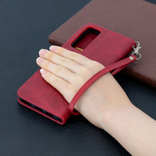 Load image into Gallery viewer, Retro Lambskin Texture Pure Color Horizontal Flip PU Leather Case with Holder &amp; Card Slots &amp; Wallet &amp; Lanyard, For Huawei P smart 2021 / Y7a, For Samsung Galaxy A12